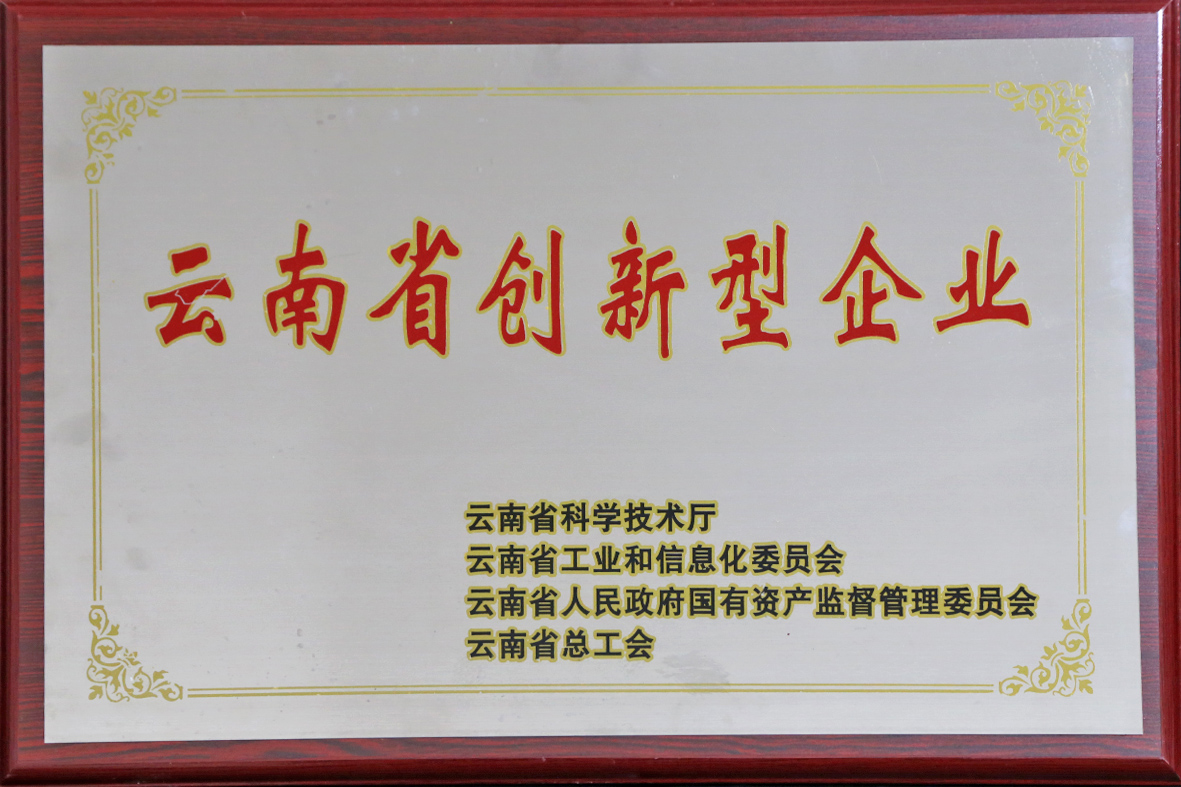 云南省創新型企業（第八批）