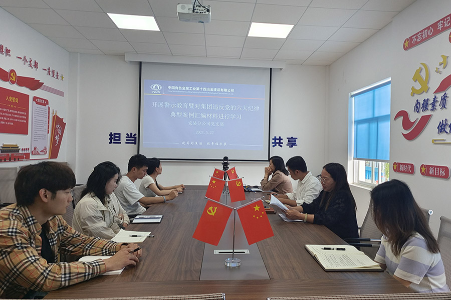 以案為鑒公司各黨支部組織集團內違紀典型案例學習教育