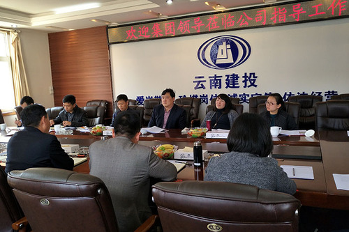 集團風控總監李斌一行到公司調研